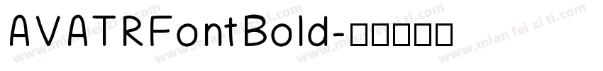 AVATR Font Bold字体转换